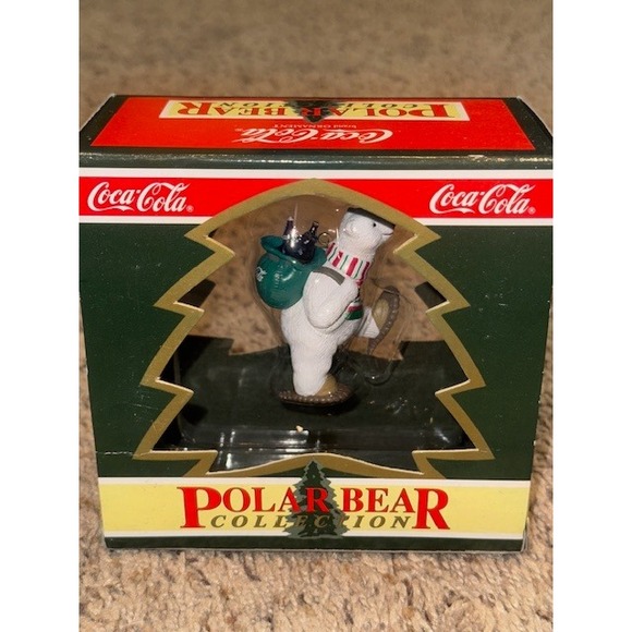 Coca Cola Polar Bear Collection Ornament North Pole Delivery NIB 1994 - Picture 1 of 4